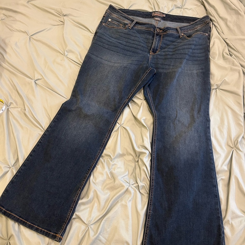 Torrid Blue Flare Wide Leg Jeans